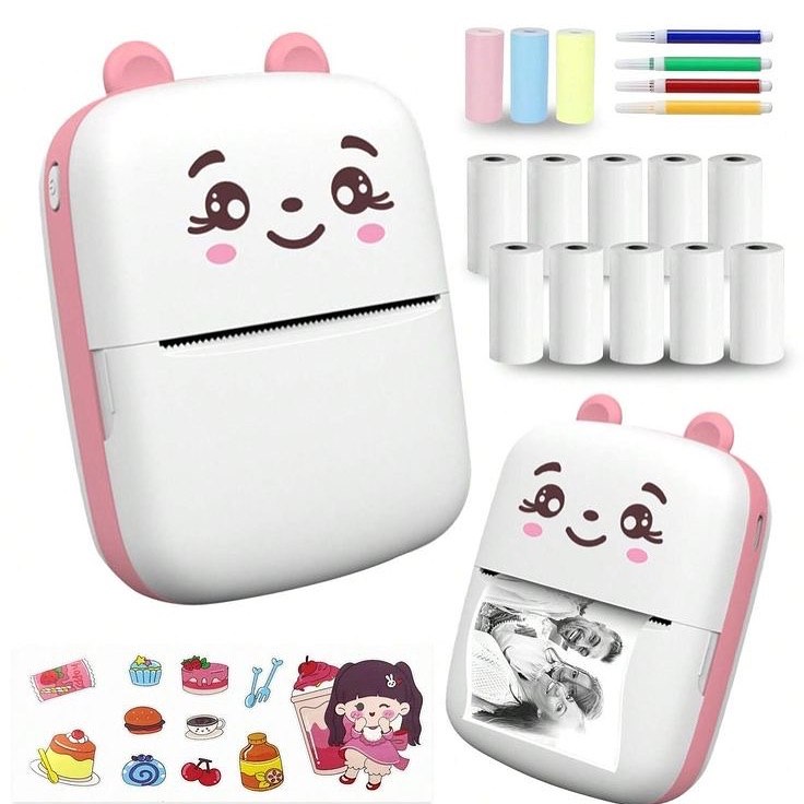 Wireless Bluetooth Cat Mini Thermal Printer – Inkless & Portable