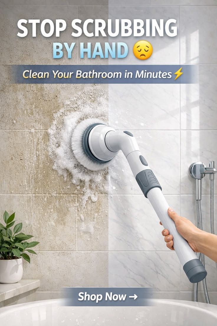 9-in-1 Electric Spin Scrubber – Smart Cleaning, Zero Effort
