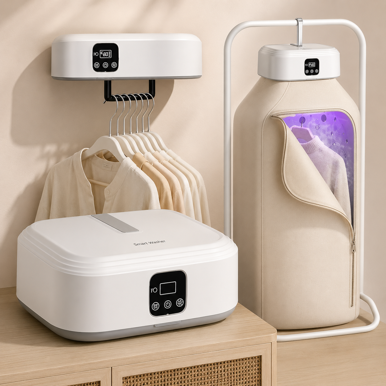Smart Portable Clothes Dryer & Garment Care System
