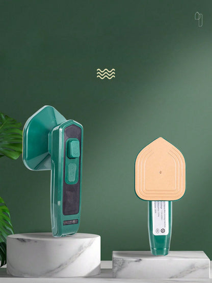Portable Micro Steam iron, green iron Handheld Garment Steamer, Dry And Wet Wrinkles Removing Lightweight Steamer for Home Office,Fast Heat Mini Ironing Machine