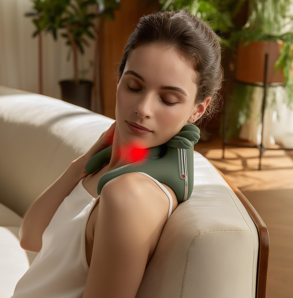 Deep Tissue Shiatsu Neck & Shoulder Massager with Heat