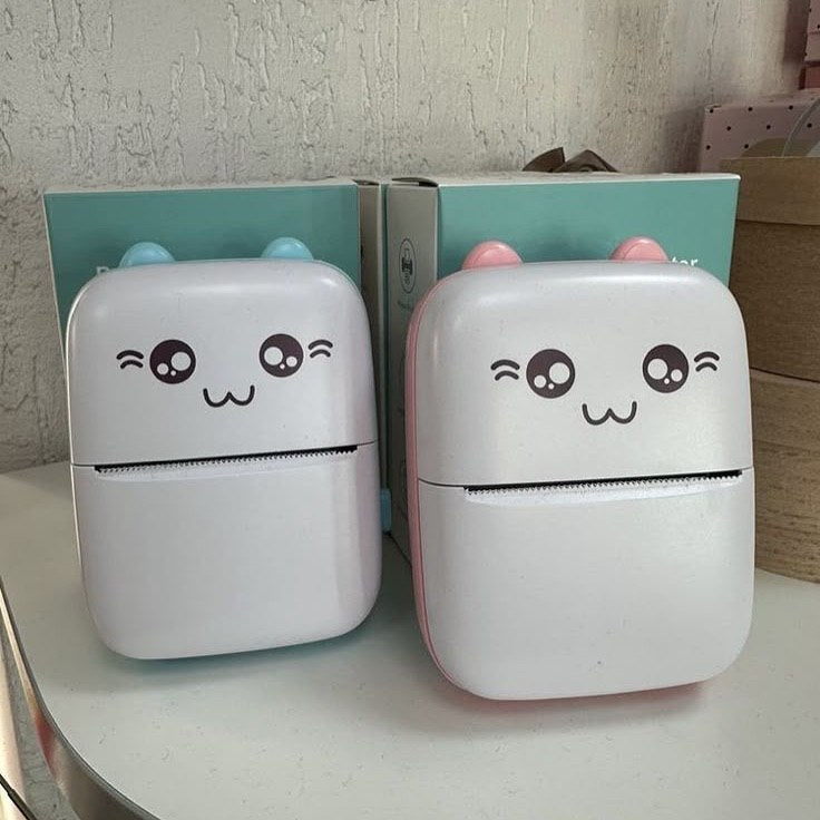 Wireless Bluetooth Cat Mini Thermal Printer – Inkless &amp; Portable