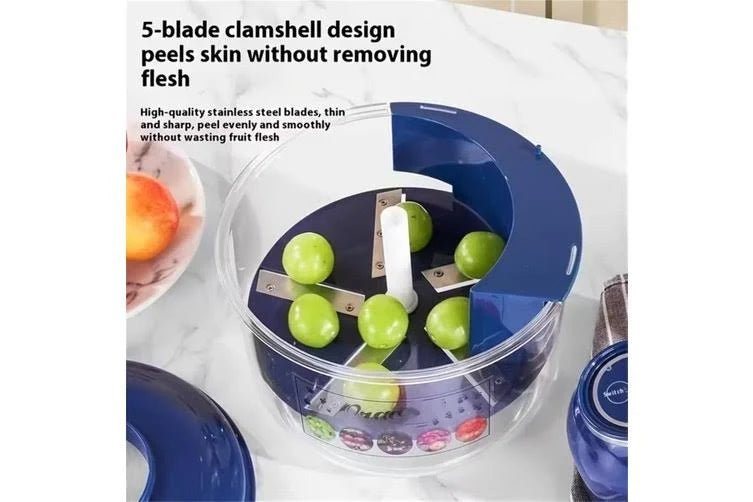 Multi-Functional Electric Fruit & Vegetable Peeler, Garlic Peeler & Cherry Pitter Machine