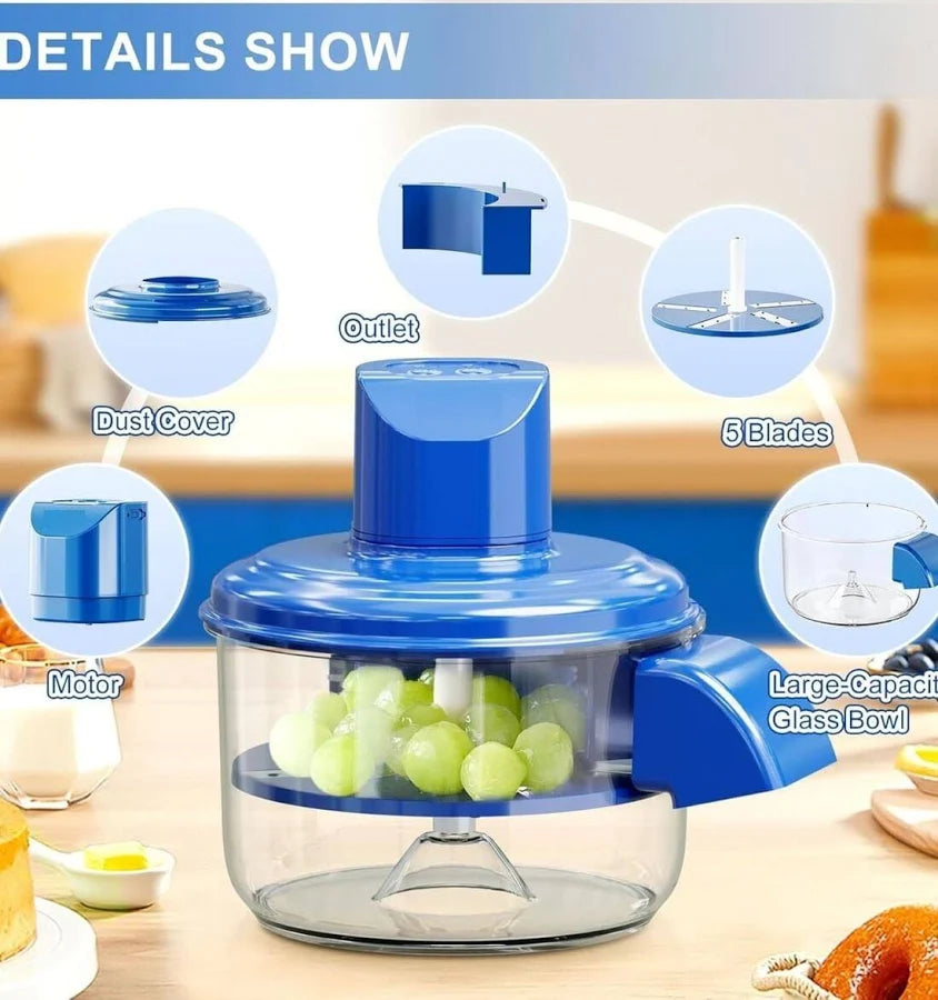 Multi-Functional Electric Fruit & Vegetable Peeler, Garlic Peeler & Cherry Pitter Machine