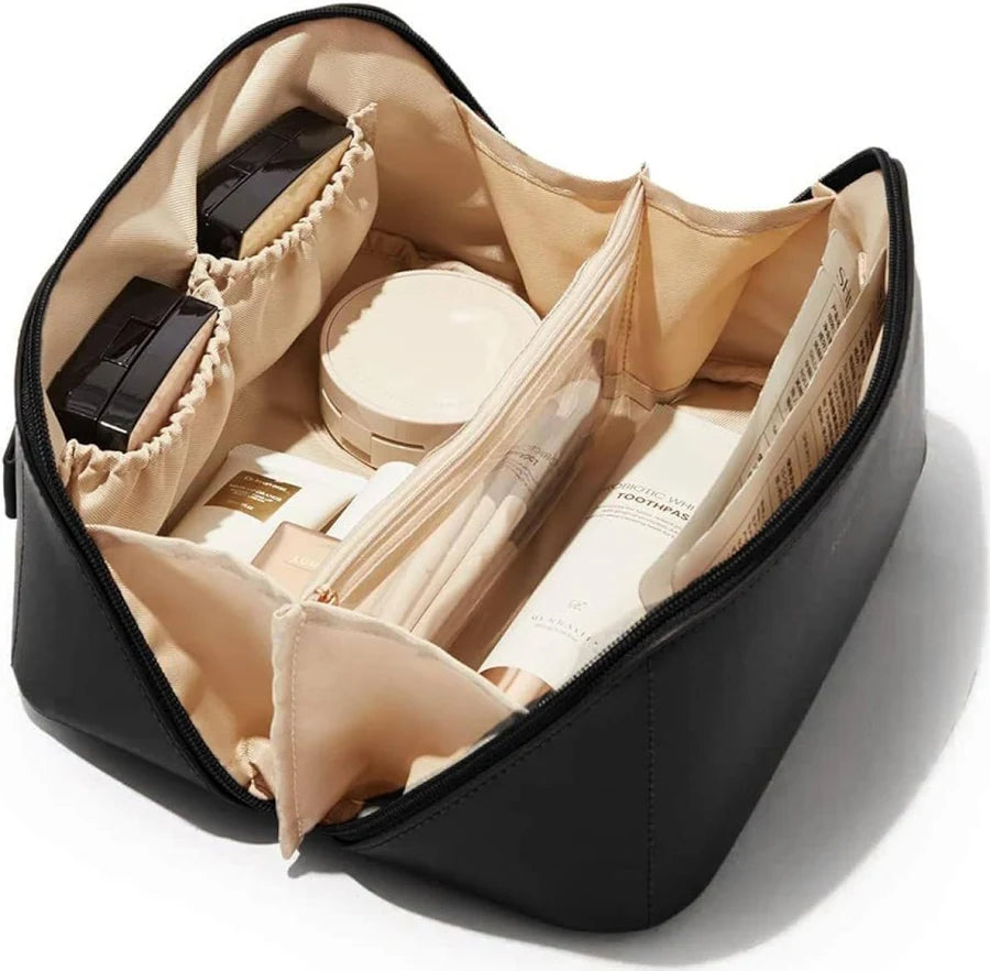 Minimalist Vegan Leather Makeup Organizer & Luxury Vanity Bag